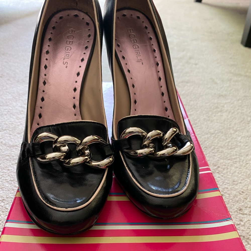 Black with pink detail BCBGirls heels